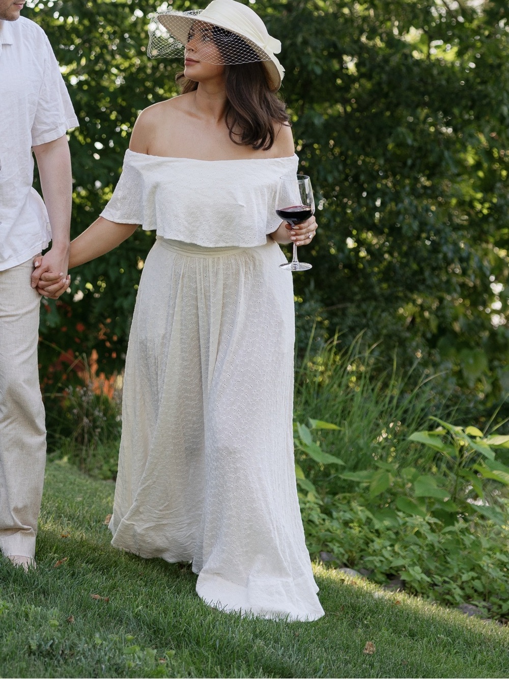 Off-Shoulder White Maxi Dress — Timeless Summer Style